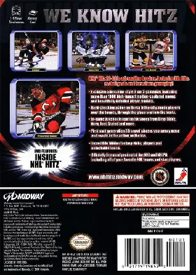 NHL Hitz 2002 box cover back